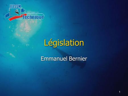 Législation Emmanuel Bernier.