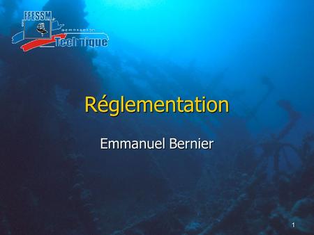 Réglementation Emmanuel Bernier.