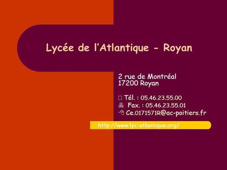 Lycée de l’Atlantique - Royan
