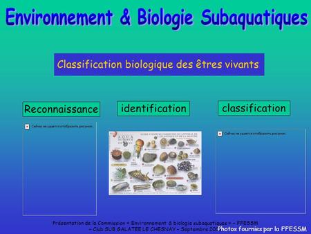 Environnement & Biologie Subaquatiques