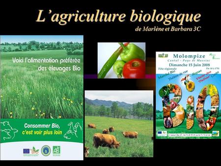 L’agriculture biologique de Marlène et Barbara 3C