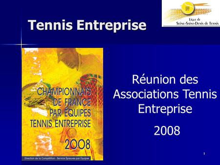 Réunion des Associations Tennis Entreprise