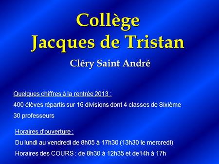 Collège Jacques de Tristan