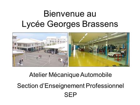 Bienvenue au Lycée Georges Brassens