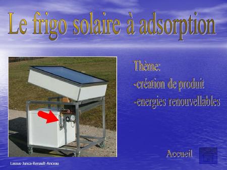 Le frigo solaire à adsorption
