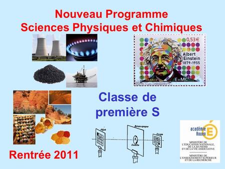 Nouveau Programme Sciences Physiques et Chimiques