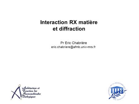 Interaction RX matière