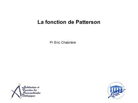 La fonction de Patterson