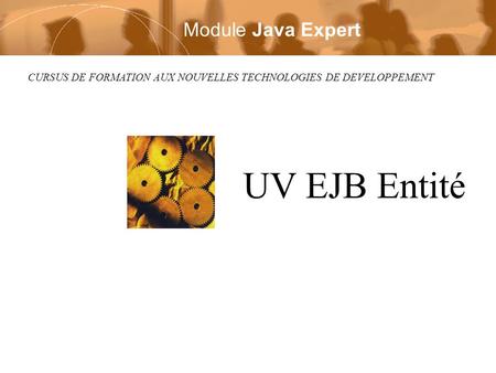 CURSUS DE FORMATION AUX NOUVELLES TECHNOLOGIES DE DEVELOPPEMENT UV EJB Entité Module Java Expert.