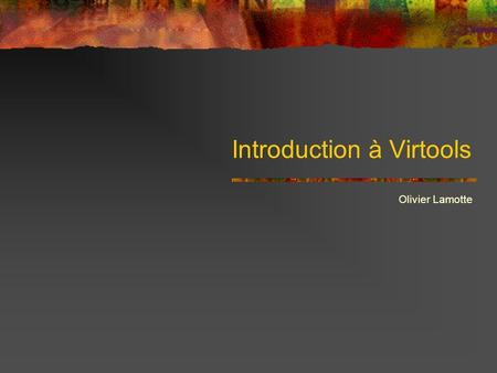 Introduction à Virtools