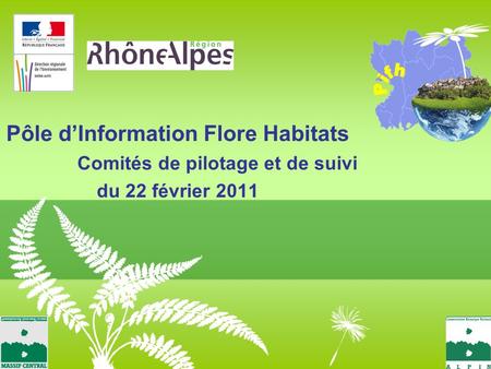Pôle dInformation Flore Habitats Comités de pilotage et de suivi du 22 février 2011.