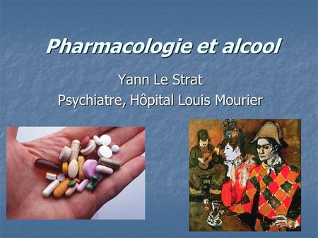 Pharmacologie et alcool