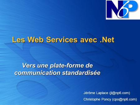 Les Web Services avec .Net