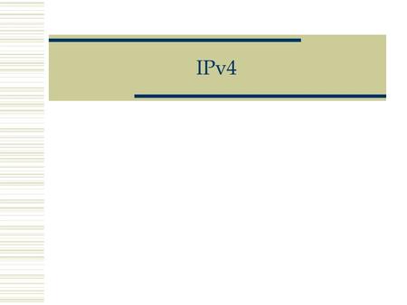 IPv4.