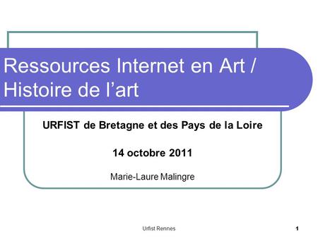 Ressources Internet en Art / Histoire de l’art