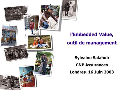 l’Embedded Value, outil de management