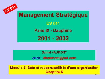 Management Stratégique