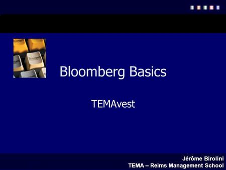 Bloomberg Basics TEMAvest