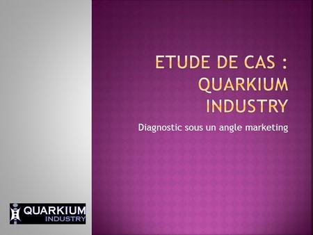 Etude de cas : Quarkium Industry