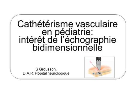 S Grousson, D.A.R. Hôpital neurologique
