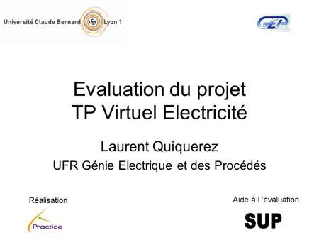 Evaluation du projet TP Virtuel Electricité