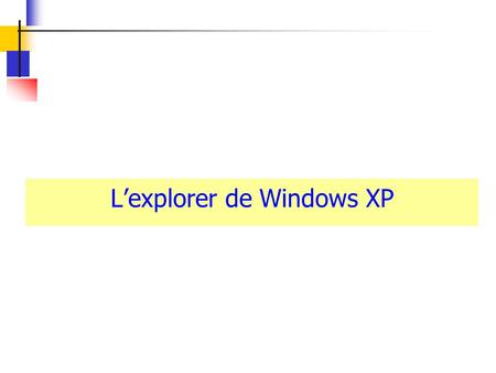 Lexplorer de Windows XP. Lexploreur de Windows Mes disques = Tiroirs ? Lexplorer de Windows Mais, où ai-je rangé ce (fichu) fichier ? Mais quand ai-je.