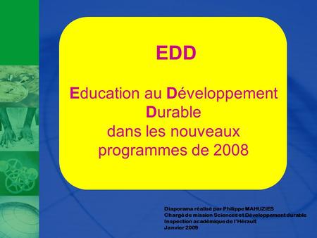 EDD Education au Développement Durable