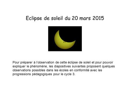 Eclipse de soleil du 20 mars 2015