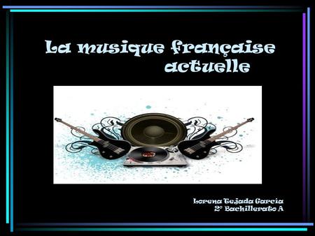 La musique française actuelle