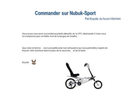 Commander sur Nubuk-Sport