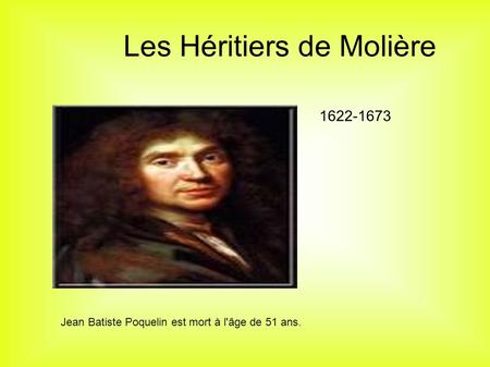 Les Héritiers de Molière
