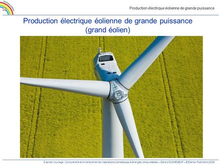 Production électrique éolienne de grande puissance (grand éolien)