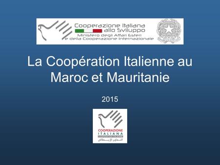 La Coopération Italienne au Maroc et Mauritanie