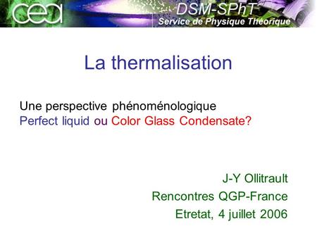 rencontres de physique orsay