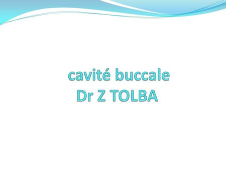 cavité buccale Dr Z TOLBA