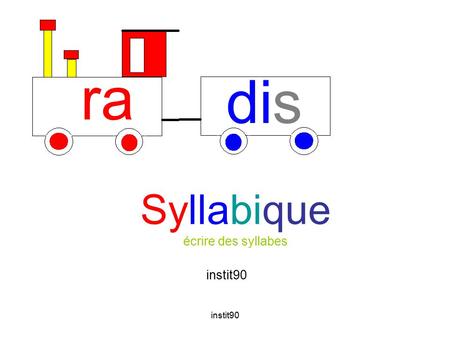 Syllabique écrire des syllabes