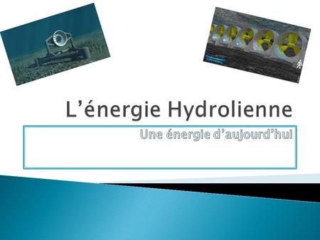 L’énergie Hydrolienne