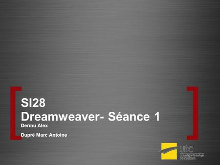 SI28 Dreamweaver- Séance 1