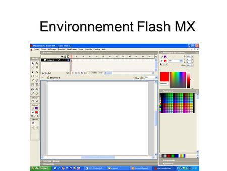 Environnement Flash MX