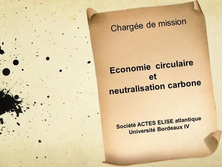 Economie circulaire et neutralisation carbone