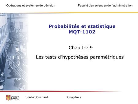 Probabilités et statistique MQT-1102
