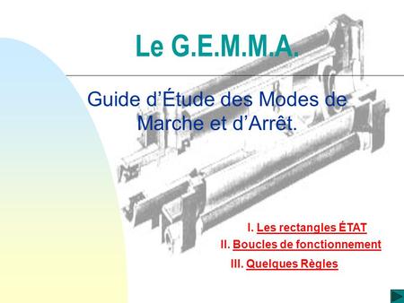Guide d’Étude des Modes de Marche et d’Arrêt.