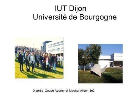 IUT Dijon Université de Bourgogne