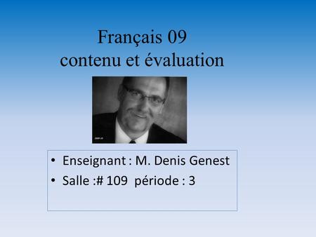 Français 09 contenu et évaluation
