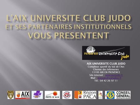 AIX UNIVERSITE CLUB JUDO