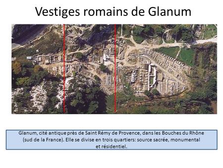 Vestiges romains de Glanum