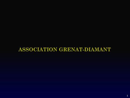 Association grenat-diamant