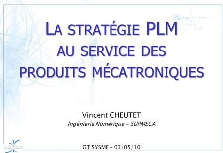 La stratégie PLM au service des produits mécatroniques