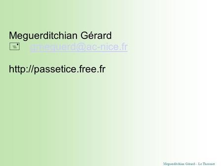 Meguerditchian Gérard - Le Thoronet Meguerditchian Gérard
