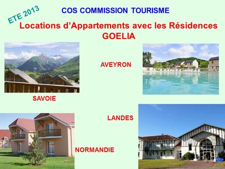 Locations d’Appartements avec les Résidences GOELIA